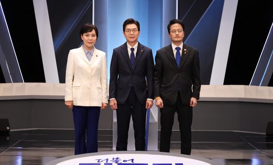 토론회에서 만난 민주당 서울시장 후보들