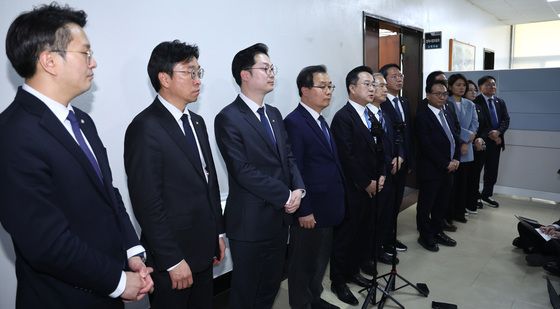 박상용 관련 기자회견하는 與 국조특위 위원들