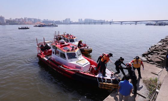 실제 상황 가정한 한강 수난사고 훈련
