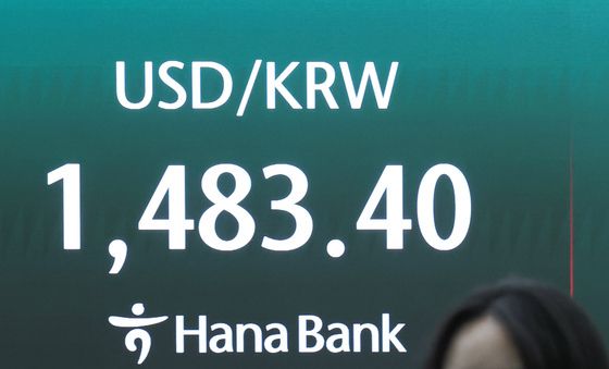 달러·원 환율 1483.3원 기록