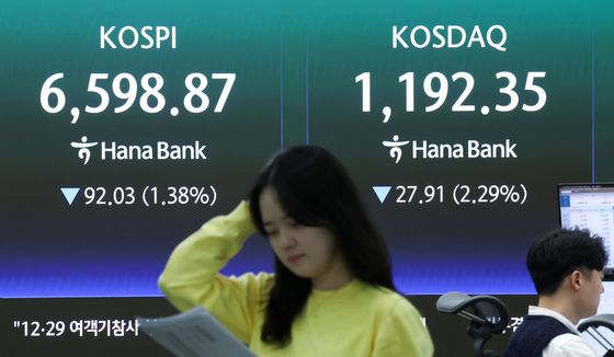 코스피·코스닥 하락 마감