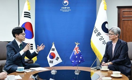 김정관 장관, 호주 외교장관과 면담