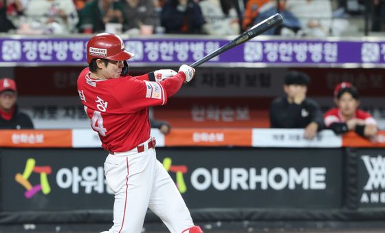 SSG 최정 쐐기 3점 홈런