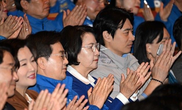 현장 최고위 참석한 민주당 경기도지사 후보자들