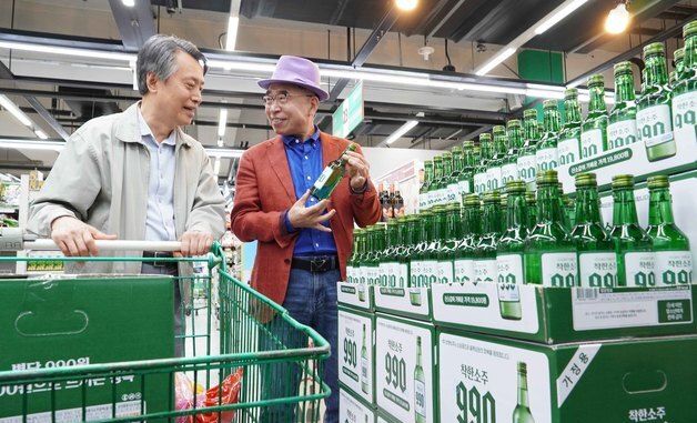 선양소주, 20년 전 가격 '착한소주 990' 전국 출시