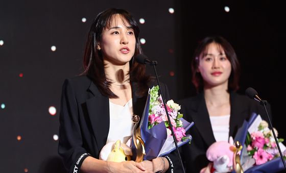 소감 밝히는 우리은행 김단비