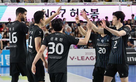 현대캐피탈 '승리의 기쁨'