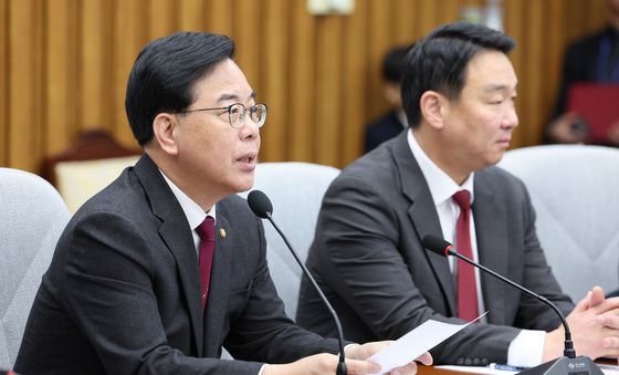 모두발언하는 송언석 국민의힘 원내대표