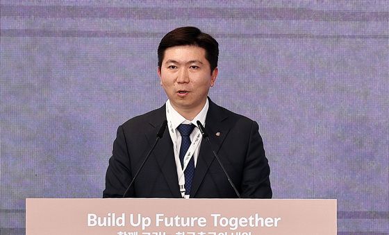 축사하는 유승민 대한체육회장