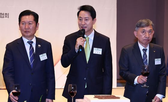 건배사 하는 오세훈 시장