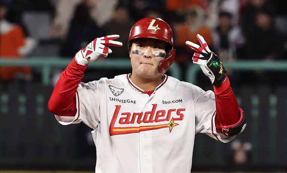 SSG 고명진, 분위기 바꾸는 2루타