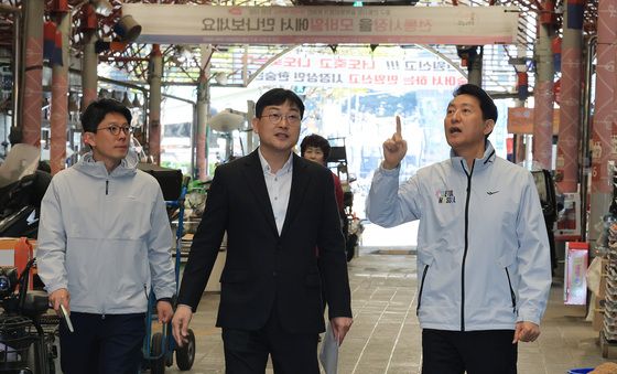 서울중앙시장 살펴보는 오세훈 시장