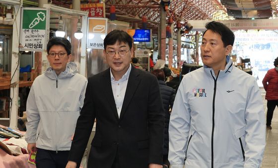 서울중앙시장 방문한 오세훈 시장