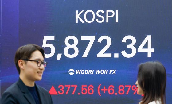 코스피 '휴전 소식에 5800선 회복 마감'