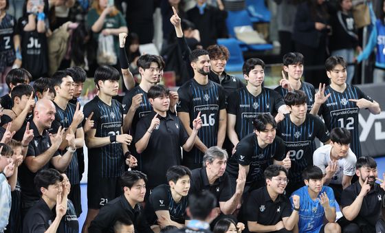 현대캐피탈 승리의 포즈