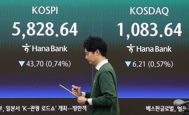 코스피·코스닥 하락 출발