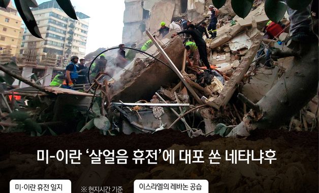 [오늘의 그래픽] 미-이란 '살얼음 휴전'에 대포 쏜 네타냐후