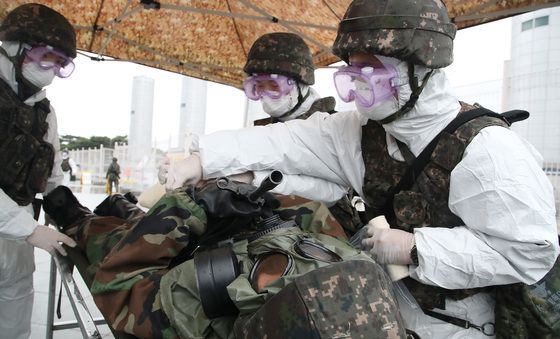 방사능 오염지역 부상자 응급처치