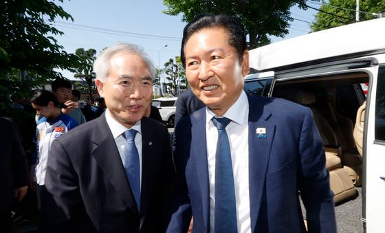 광구 방문하는 정청래 민주당 대표