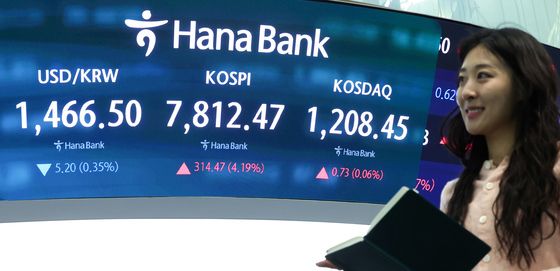 코스피 7800 돌파…최고치 경신