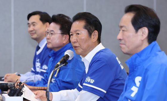 춘천 중앙선거대책위 발언하는 정청래