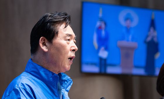 오중기 더불어민주당 경북지사 후보, 투표 독려 기자회견