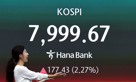 코앞으로 다가온 '코스피 8000 시대'