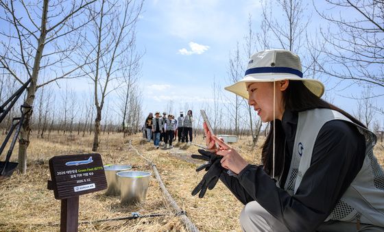 사막화 막는 '대한항공 숲' 식림 활동