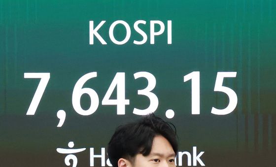 '코스피, 8000선 앞두고 급락'
