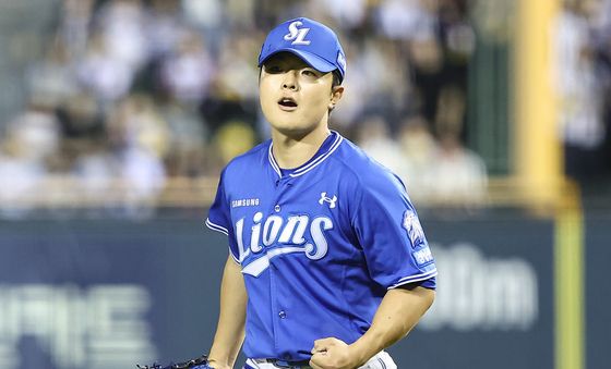 삼성 이승민, 주먹이 불끈!