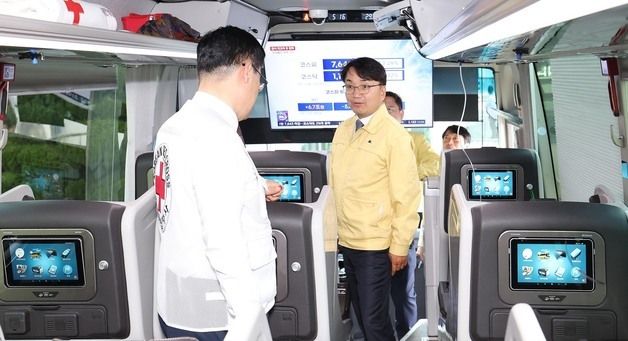 김광용 재난안전관리본부장, 대한적십자사 구호물자 비축관리 현장점검