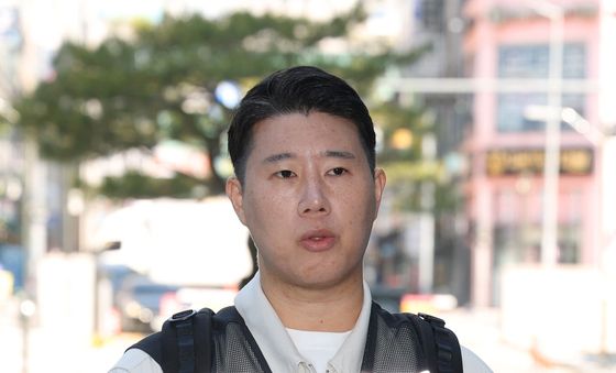 삼성전자 파업 금지 가처분 2차 심문 출석하는 최승호 위원장