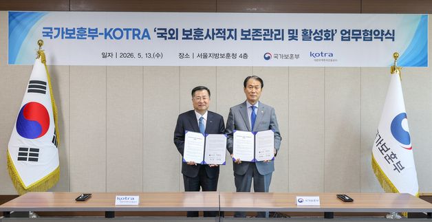 국가보훈부·KOTRA 국외 보훈사적지 업무협약식