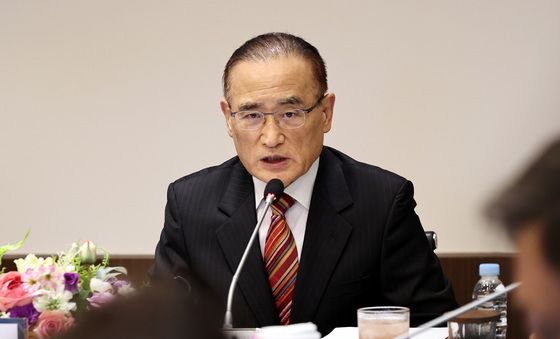 편집인 간담회 발언하는 위성락 국가안보실장