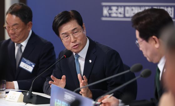 발언하는 이상균 HD현대중공업 대표
