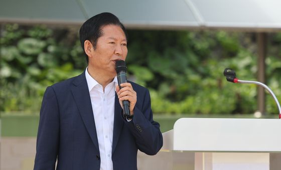 정청래 대표, 울릉군 북면 체육대회 축사