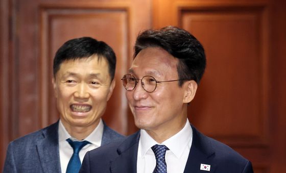 민·관 대테러업무혁신TF 최종보고회 참석하는 김민석 총리