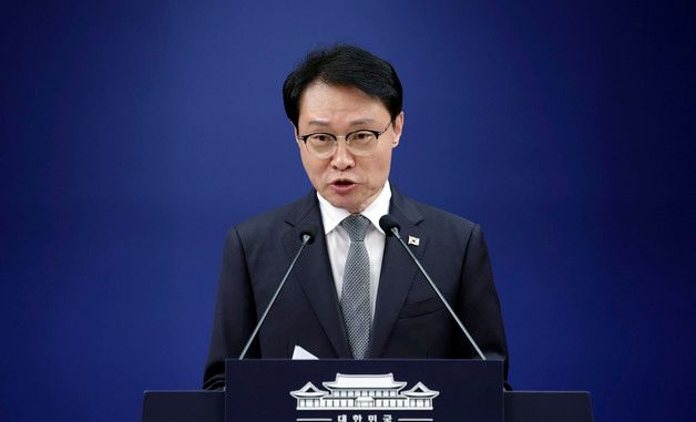 인사 발표하는 이규연 홍보소통수석