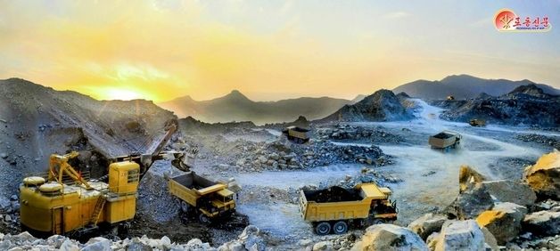 北 석회석 생산 총력전…시멘트 공급 기반 확대
