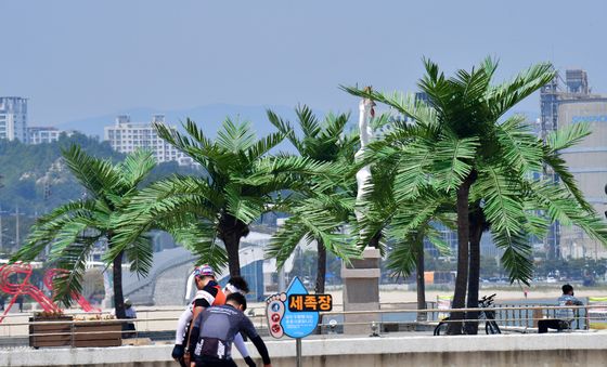 때 이른 더위