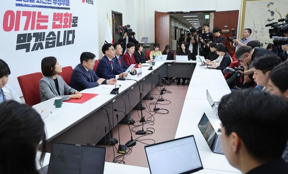 송언석 원내대표 기자간담회