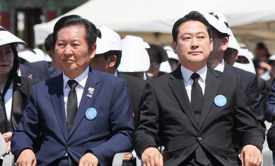 5·18민주화운동 기념식 참석한 여야 대표