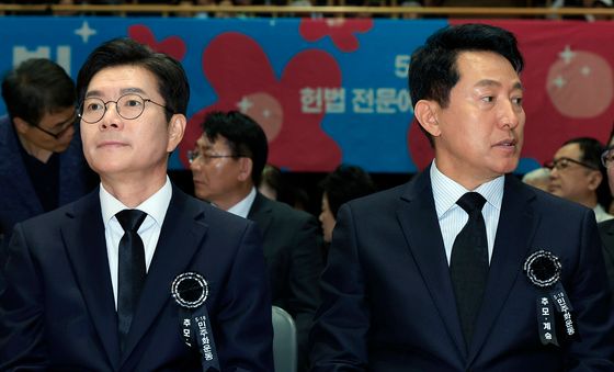 정원오·오세훈, 5.18민주화운동 제46주년 서울기념식 참석