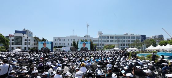 옛 전남도청 앞서 열린 46주년 5·18기념식