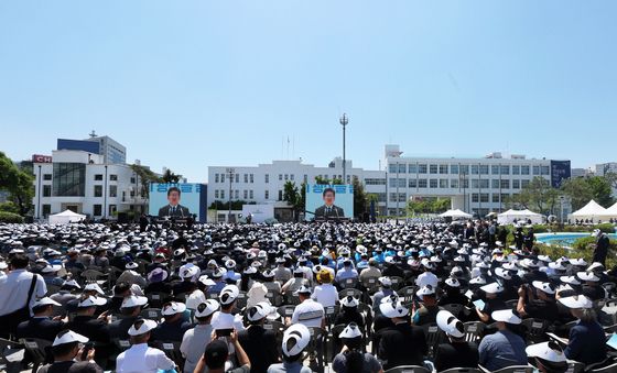 옛 전남도청 앞서 열린 46주년 5·18기념식