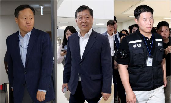 삼성전자 노사 2차 노·사후조정 회의 참석하는 여명구·박수근·최승호