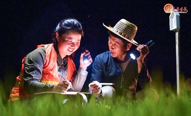 北 "각지서 모내기 박차"…은파군 읍농장 소개