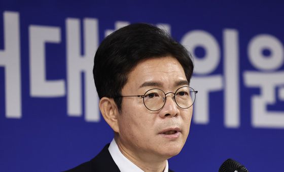 발언하는 정원오 후보