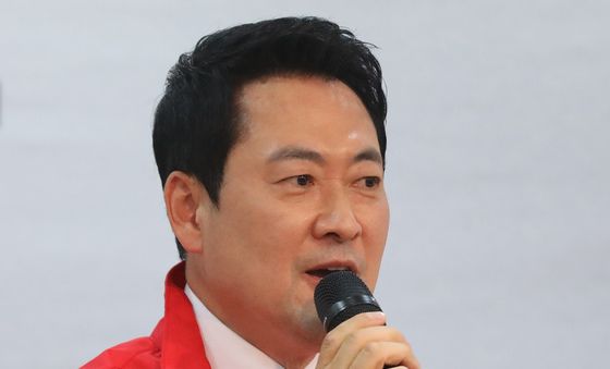 경남도당서 발언하는 장동혁 상임선거대책위원장