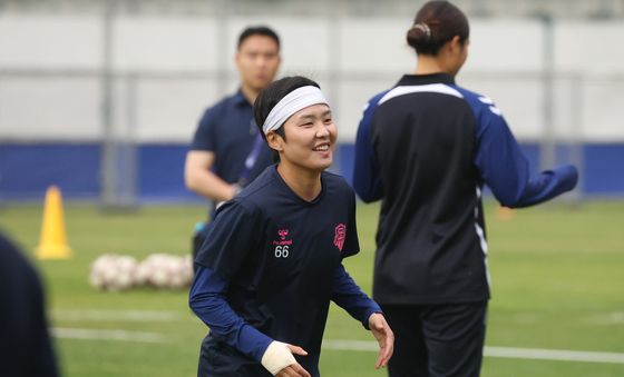훈련 시작한 지소연